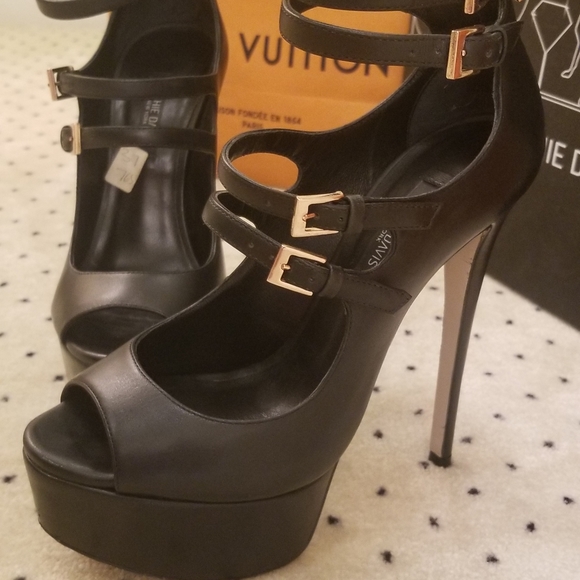 Ruthie Davis Black Heels - Picture 3 of 16